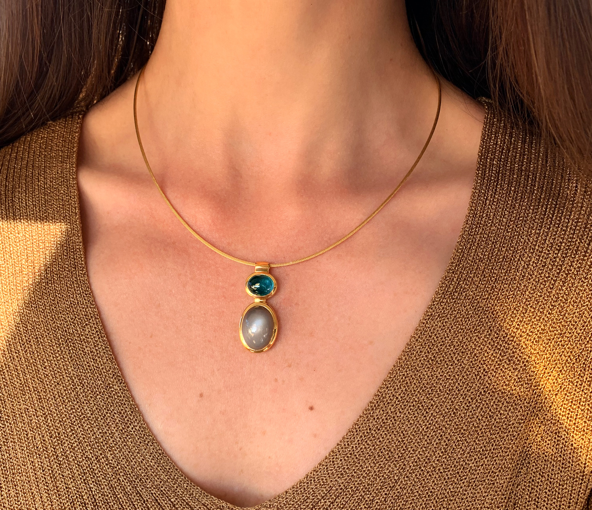 Indigolith Mondstein Halskette "Tutti Colori" - Image 2