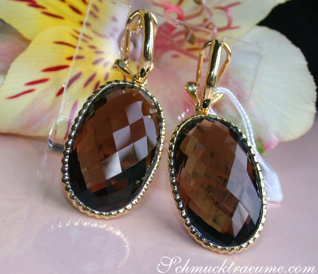 Beeindruckende Rauchquarz Ohrringe - Image 1 Beeindruckende Rauchquarz Ohrringe - Image 1