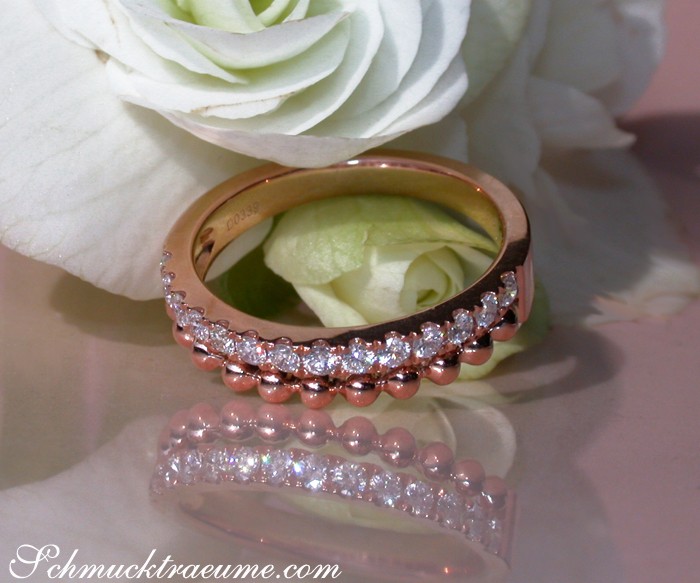 Bildschöner Diamanten Bandring im Kugel Design - Image 8