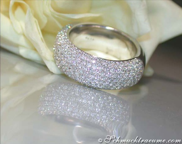 Schwerer Brillanten Halb Memory Ring - Image 3