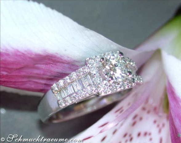 Edler Diamant Verlobungsring (Solitär / Halbkaräter) - Image 7