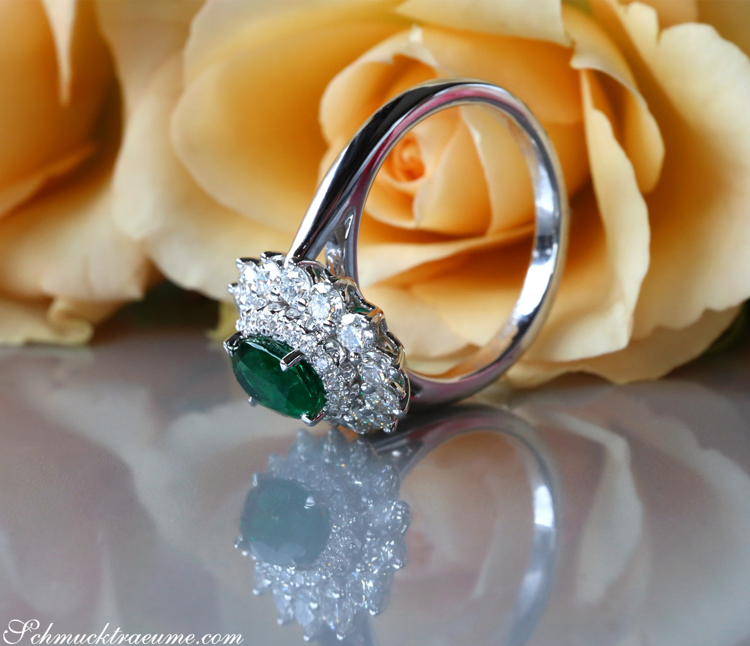 Prachtvoller Smaragd Ring "Entourage" - Image 9