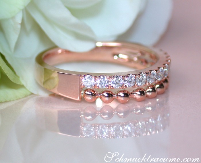 Bildschöner Diamanten Bandring im Kugel Design - Image 7