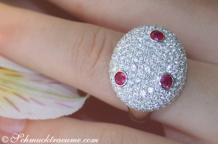 Opulenter Rubin Brillanten Ring - Image 5