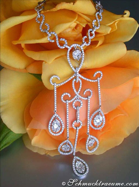 Luxuriöses Diamanten Collier im Illusion Design - Image 2