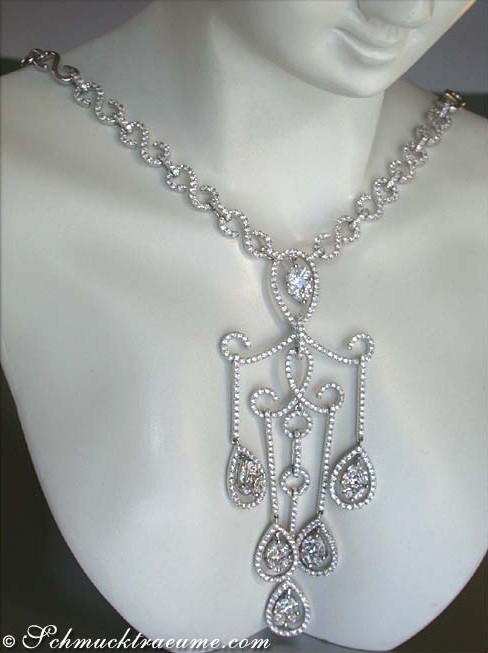 Luxuriöses Diamanten Collier im Illusion Design - Image 3