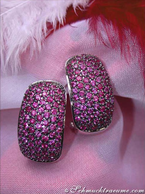 Funkelnde Rubin Ohrstecker - Image 3