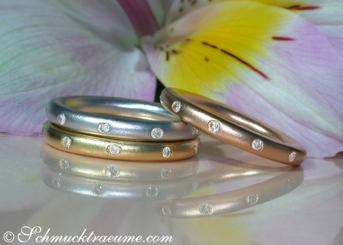 Drei Brillanten Ringe im Sternenhimmel Design - Image 4