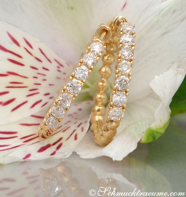 Attraktive Brillanten Creolen (Ø 2,50 cm) - Image 3