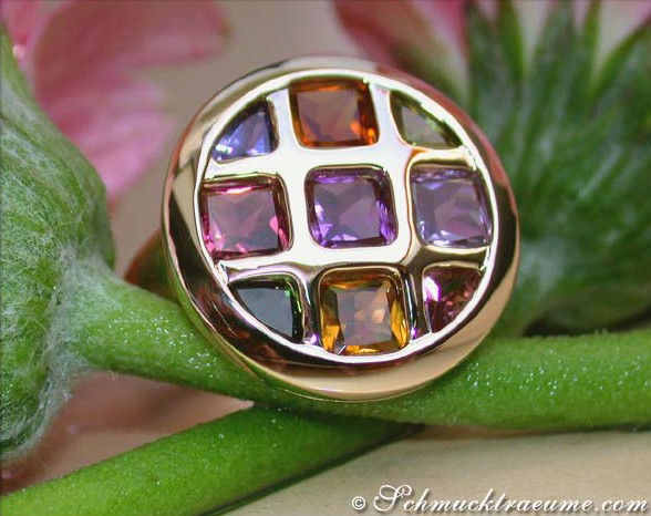 Herrlicher Multicolor Edelstein Ring - Image 2