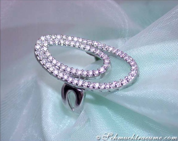 Attraktiver Brillanten Ring im Ellipsen-Design - Image 3