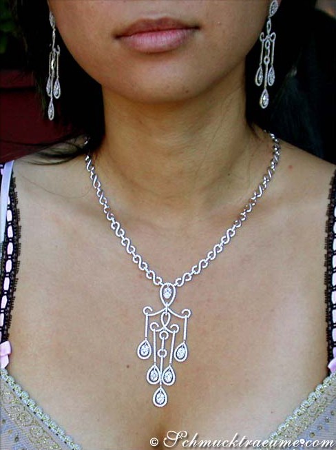 Luxuriöses Diamanten Collier im Illusion Design - Image 5
