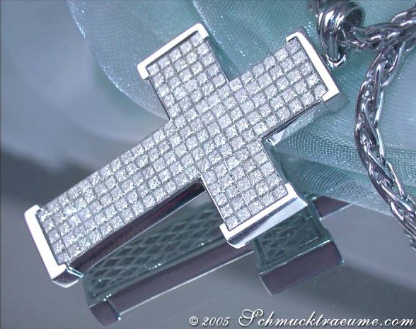 Exquisiter Diamanten Kreuz Anhänger (3,92 ct.) - Image 2