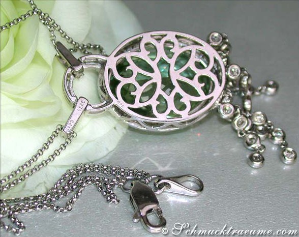 Attraktives Prasiolith Collier mit Brillanten - Image 6