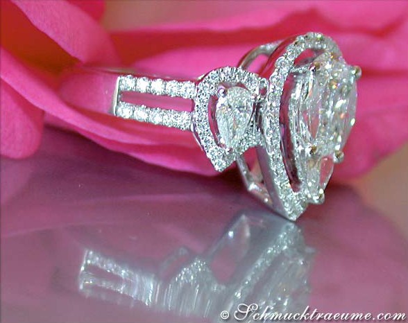 Einzigartiger Diamant Ring im Tropfen Design - Image 4