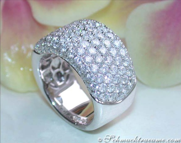Extra breiter Brillanten Band Ring (3,76 ct.) - Image 5