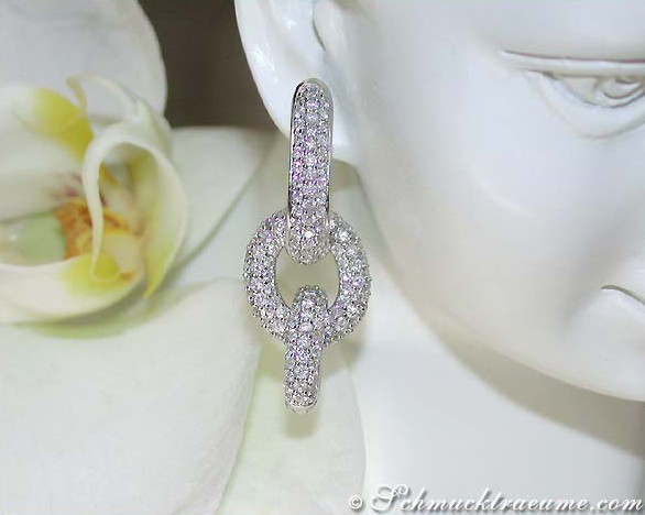 Wandelbare Südseeperlen Brillanten Ohrgehänge / Anhänger - Image 14