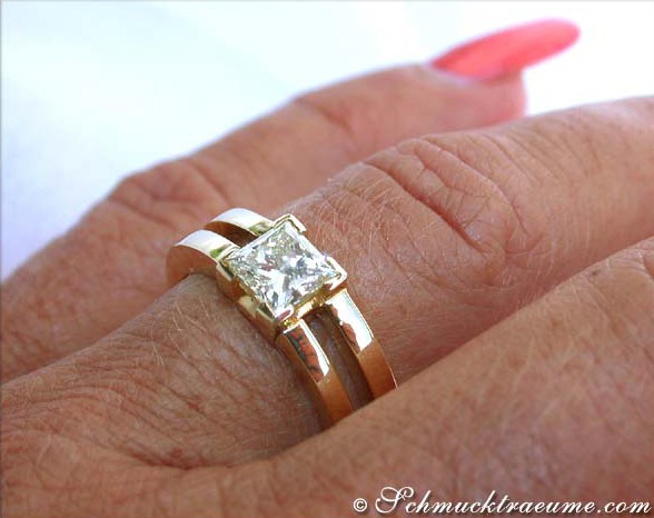 Erlesener Diamant Solitär Ring (Einkaräter) - Image 5