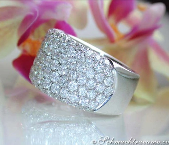 Extra breiter Brillanten Band Ring (3,76 ct.) - Image 1 Extra breiter Brillanten Band Ring (3,76 ct.) - Image 1