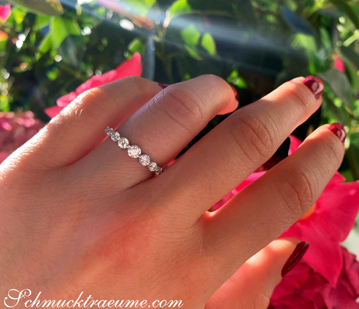 Brillanten Ring "Schwebender Diamant" - Image 11