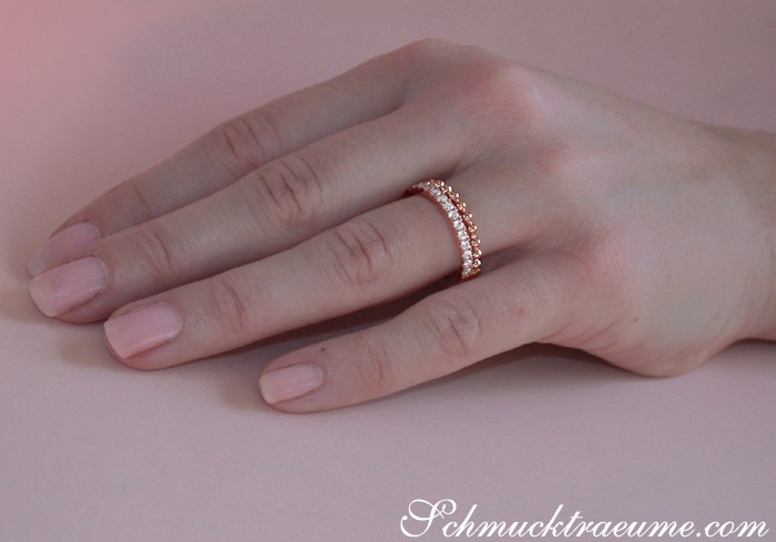 Bildschöner Diamanten Bandring im Kugel Design - Image 6