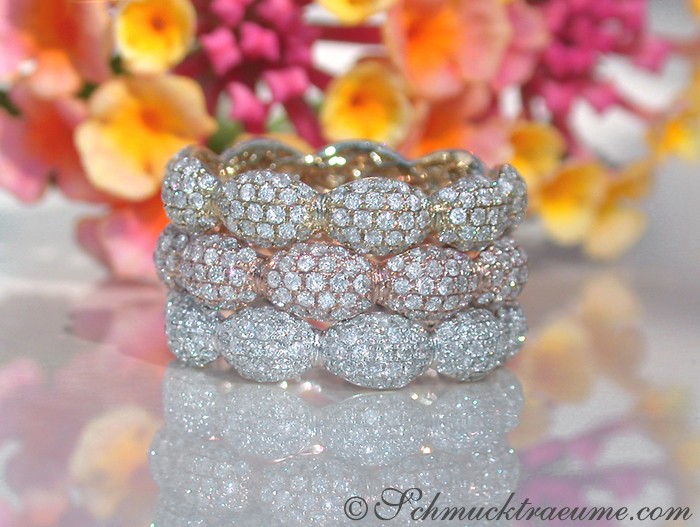 Feinster Brillant Pavé Memory Ring in Roségold - Image 6