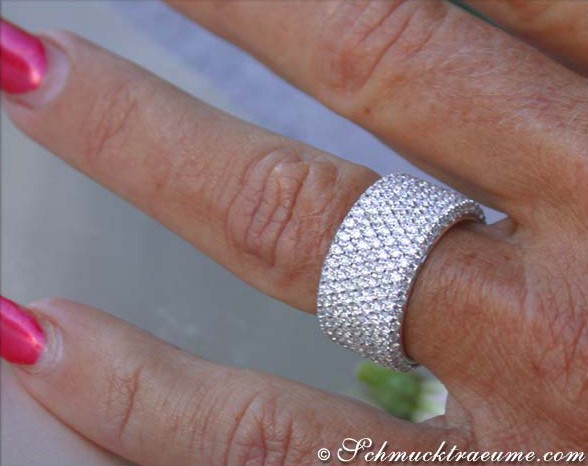 Breiter Brillanten Memory Ring (4,49 ct.) - Image 5