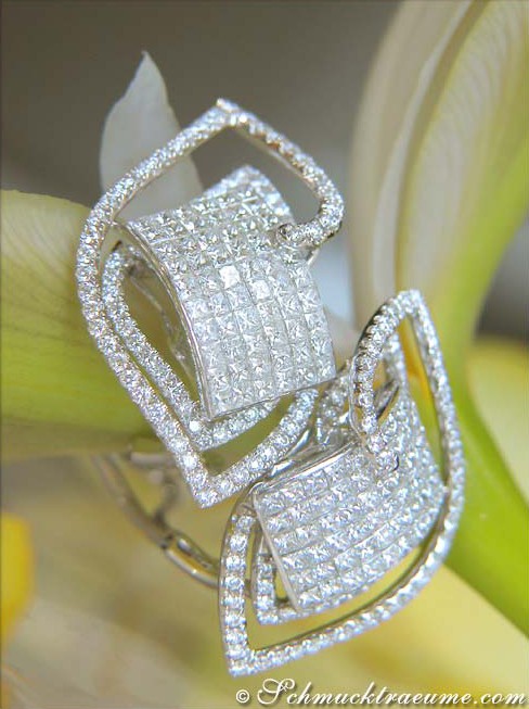 Exklusive Princess Diamant Ohrstecker - Image 3