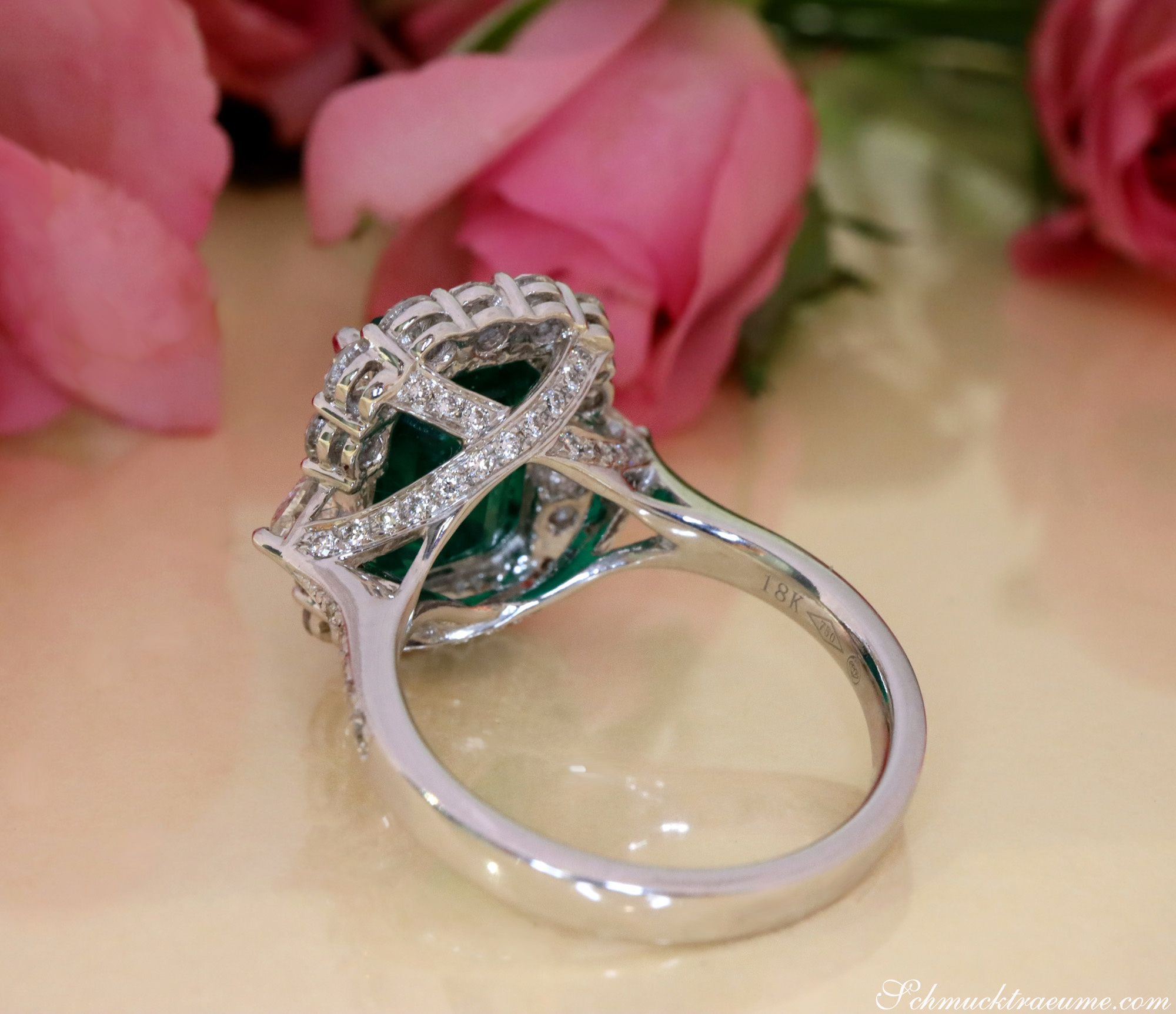 High Jewelry: Einzigartiger kolumbianischer Smaragd Ring  (Muzo Green, Minor Oil) - Image 15