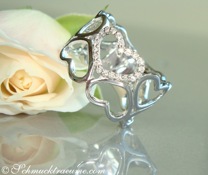 Bezaubernder Diamanten Herz Ring - Image 5