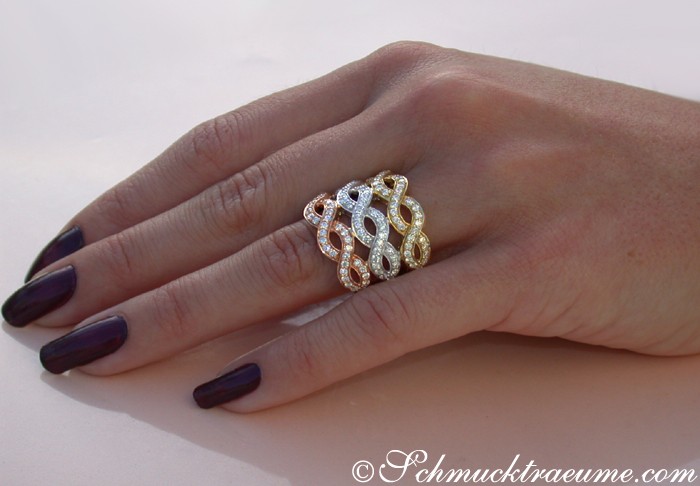 Drei Diamanten Ringe in Einem - Image 4